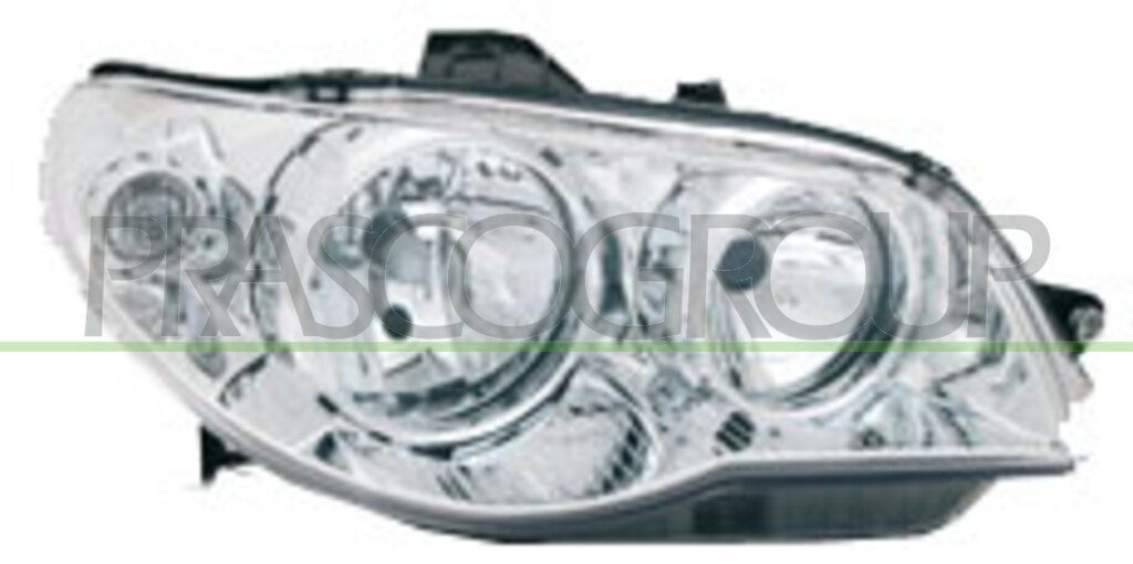 HEADLAMP LEFT H7+H7 ELECTRIC-WITH MOTOR-CHROME