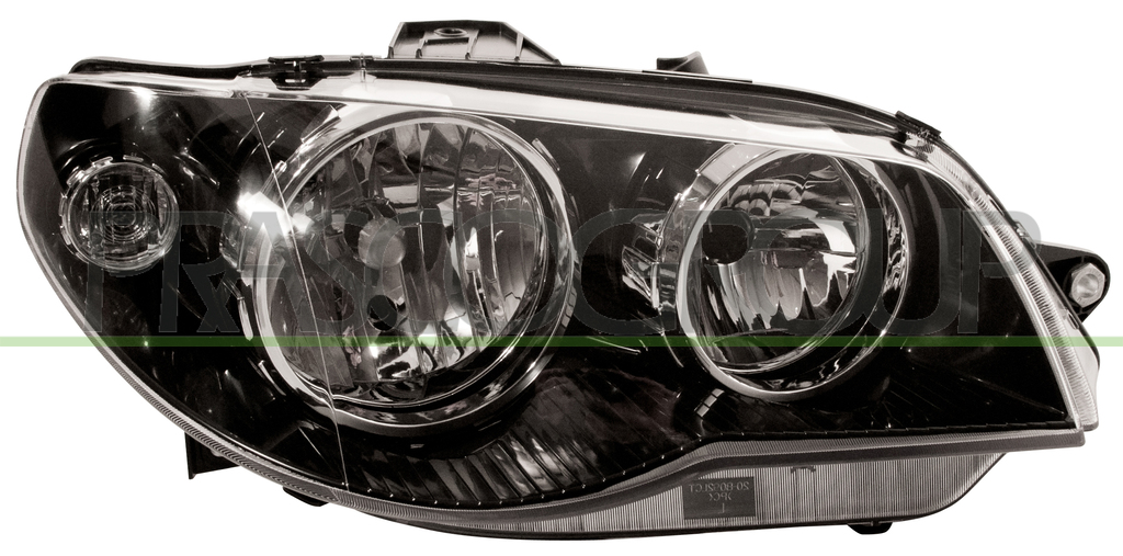 OPTICA DERECHA H7+H7 ELECTRICA-CON MOTOR-NEGRA