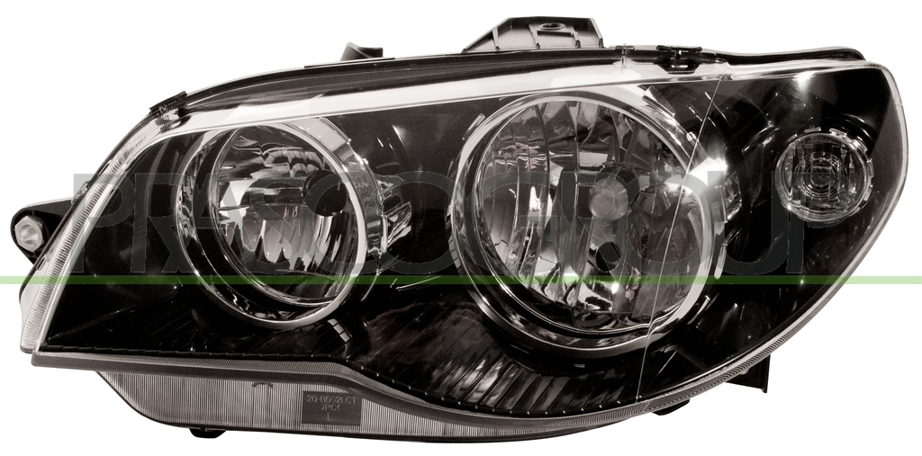 SCHEINWERFER LINKS-H7+H7-MIT LWR-MIT MOTOR-SCHWARZ