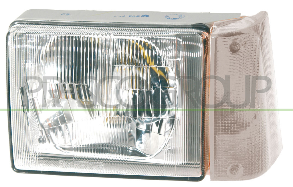 HEADLAMP ASYMM. RIGHT H5 MANUAL-WITH CLEAR LAMP
