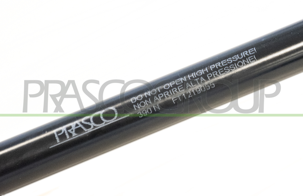 TAILGATE GAS SPRING-WITHOUT PIN - 390 N - L 550 mm - S 235 mm - Ø 18 mm - Ø 8 mm