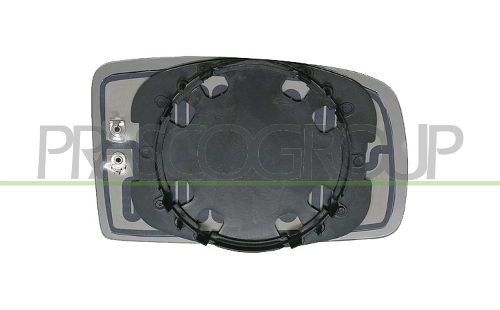 MIRROR GLASS BASE RIGHT-CONVEX-CHROME