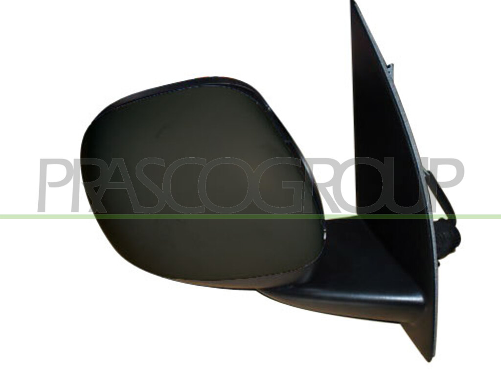 DOOR MIRROR LEFT-CABLE-BLACK