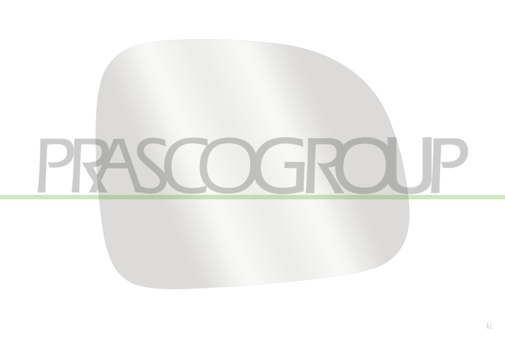 MIRROR GLASS BASE RIGHT-CONVEX-CHROME