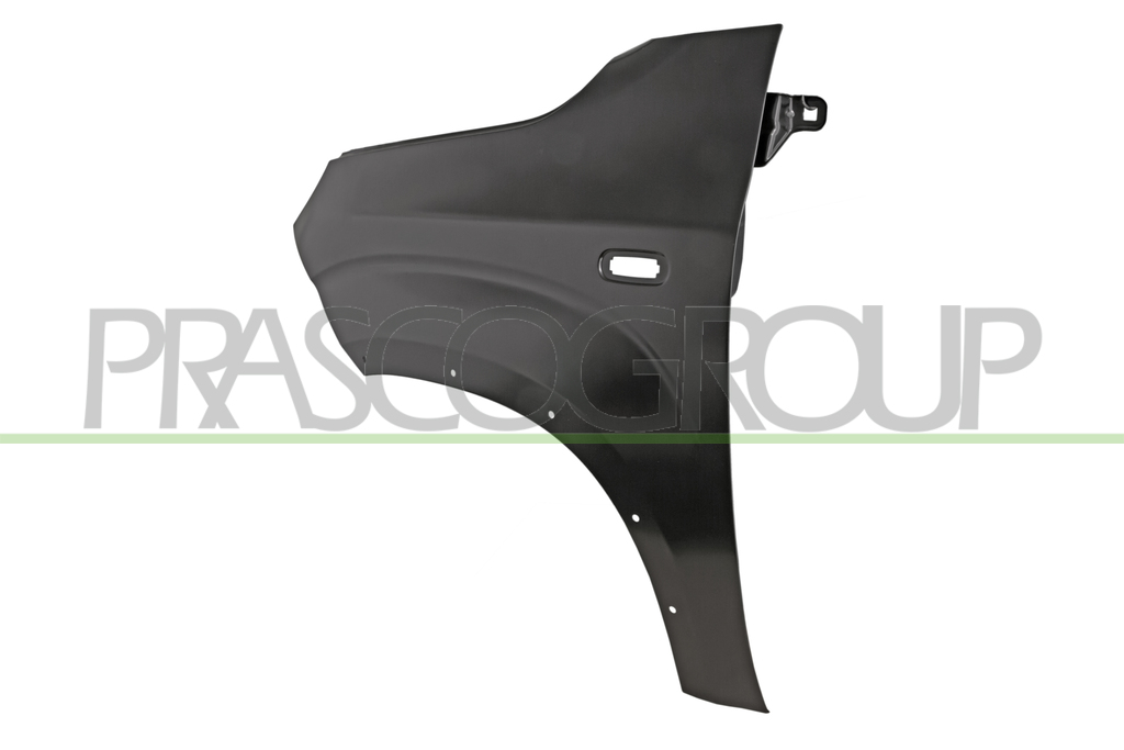 FRONT FENDER LEFT-WITH SIDE REPEATER AND WING EXTENSION HOLES