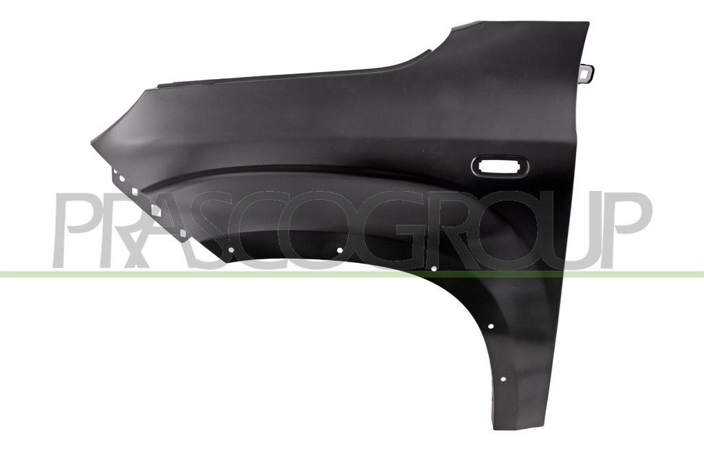 FRONT FENDER LEFT-WITH SIDE REPEATER AND WING EXTENSION HOLES