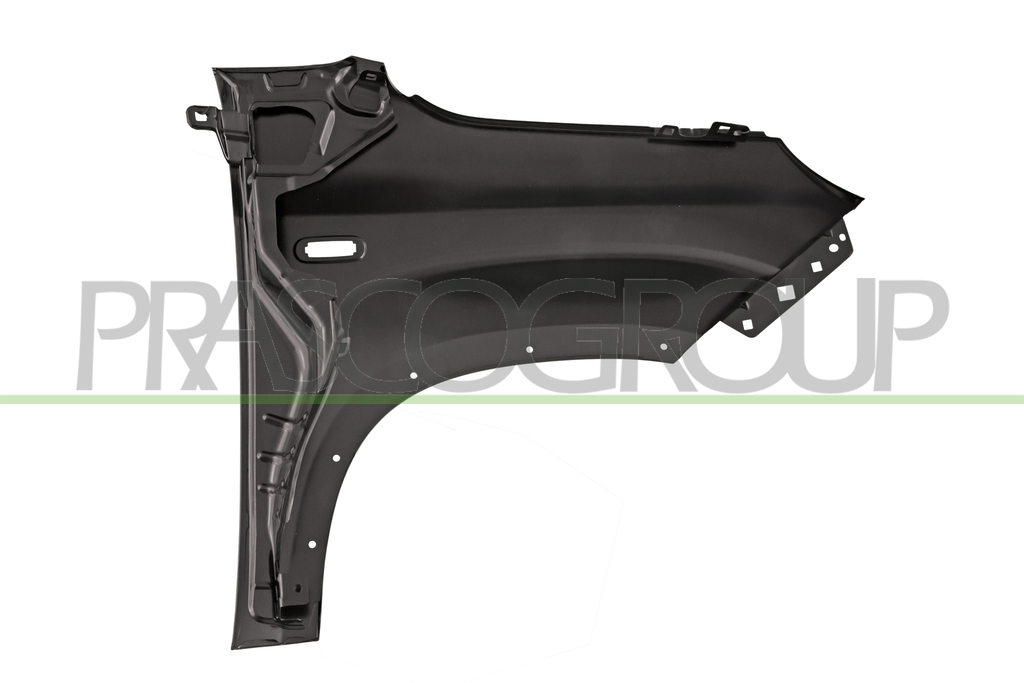 FRONT FENDER LEFT-WITH SIDE REPEATER AND WING EXTENSION HOLES