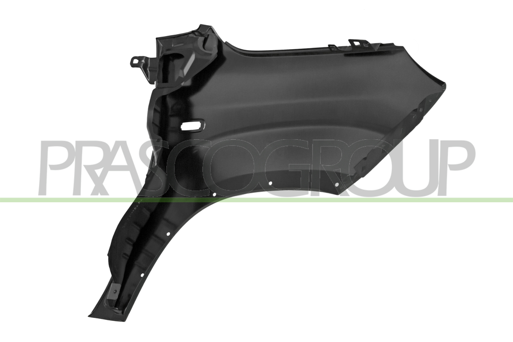 FRONT FENDER LEFT-WITH SIDE REPEATER AND WING EXTENSION HOLES