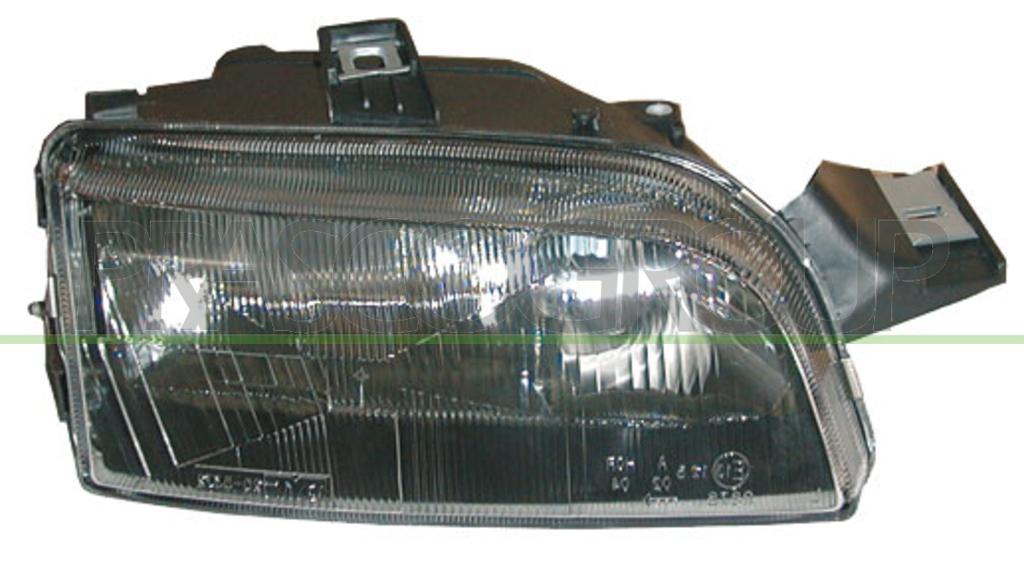 HEADLAMP RIGHT H1+H1 ELECTRIC-WITHOUT MOTOR-GTI-BLACK