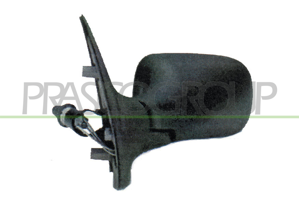 RETROVISEUR GAUCHE MECANIQUE-NOIR-CONVEX MOD. 3 PORTES