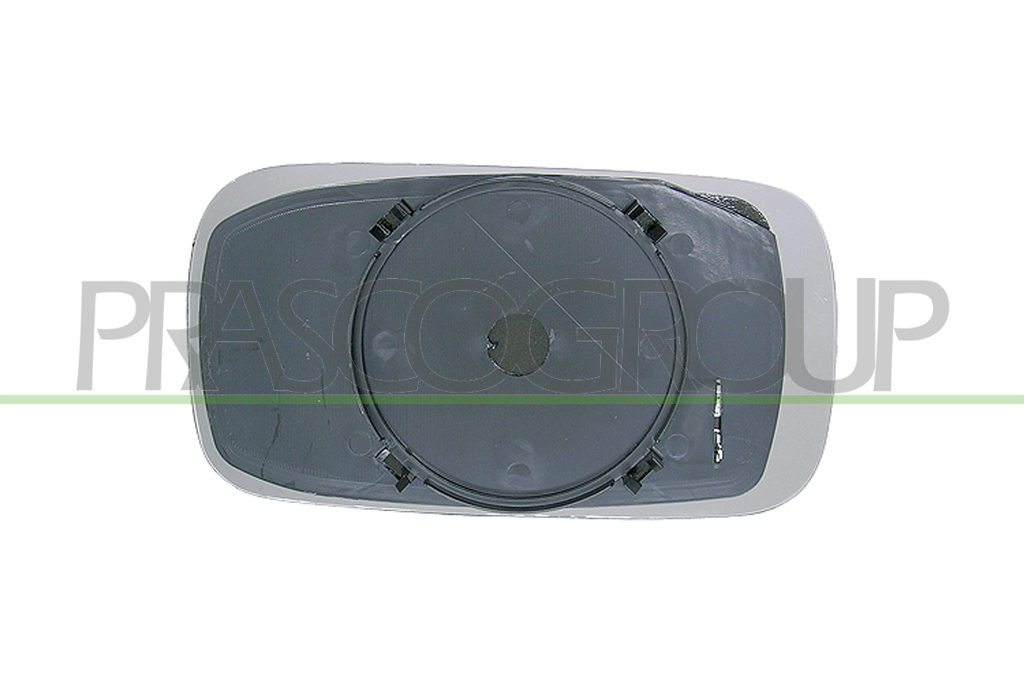 MIRROR GLASS BASE RIGHT-HEATED-CONVEX-CHROME