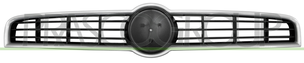 RADIATOR GRILLE-BLACK-WITH SILVER FRAME MOD. ACTIVE-POP-BUSINESS