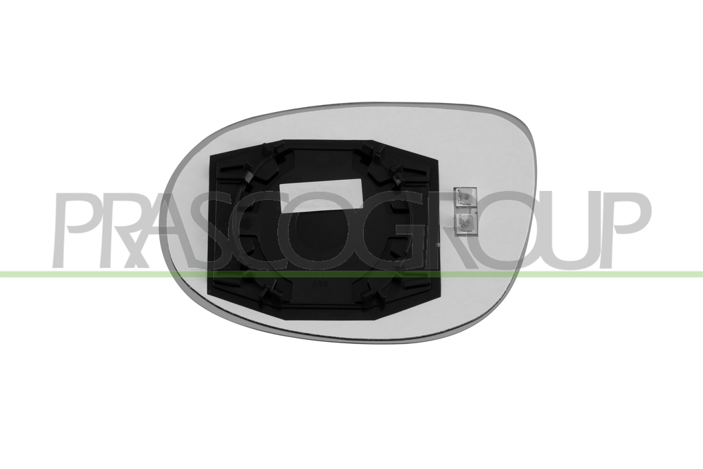 MIRROR GLASS BASE RIGHTHEATED-CONVEX-BLUE