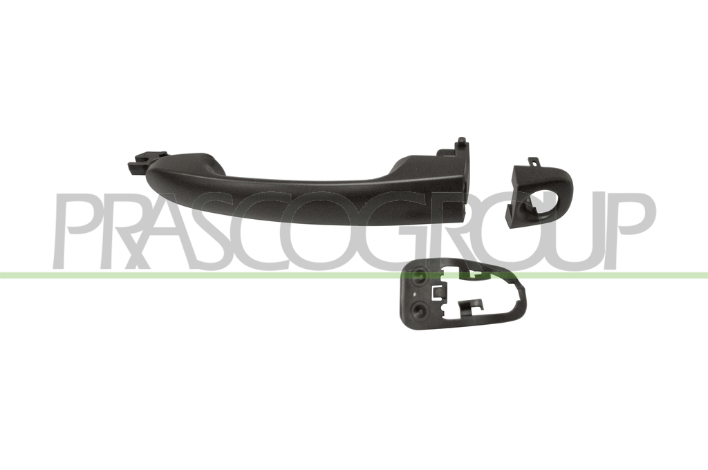 FRONT DOOR HANDLE LEFT-OUTER-BLACK-WITH KEY HOLE MOD. ACTIVE