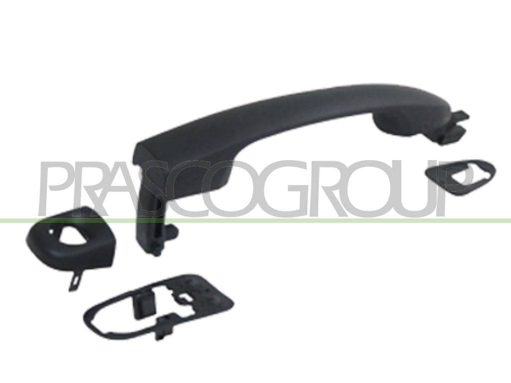 FRONT DOOR HANDLE LEFT-OUTER-PRIMED-WITH KEY HOLE
