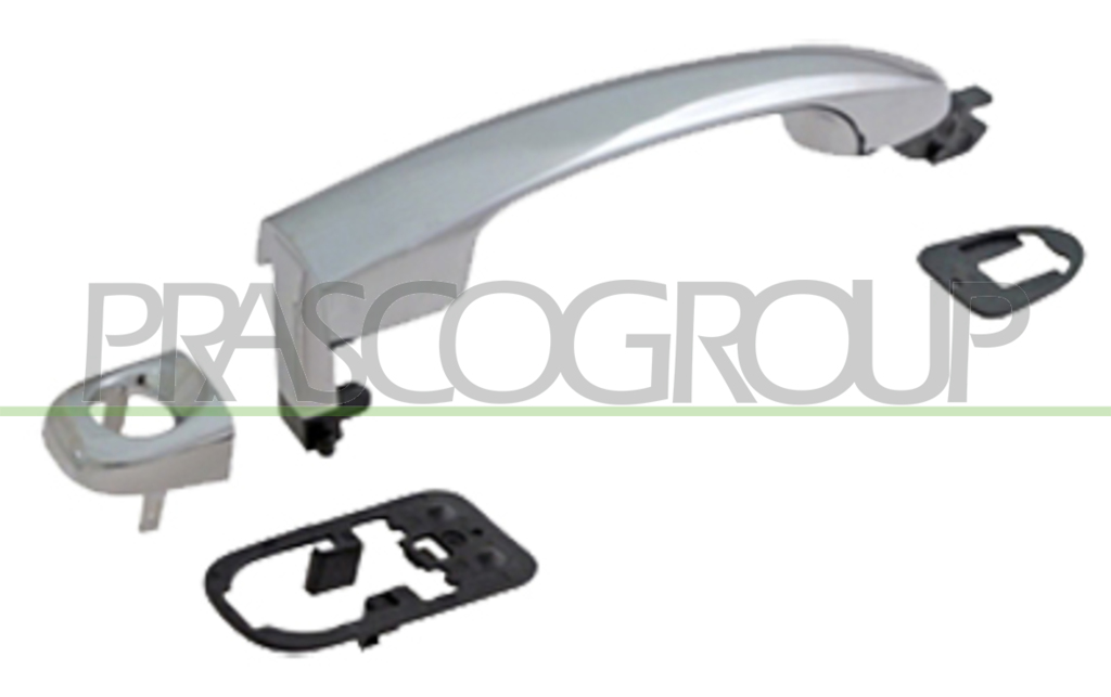 POIGNEE EXTERIEURE AVANT GAUCHE CHROME'-AVEC TROU BARILLET MOD. DYNAMIC / EMOTION