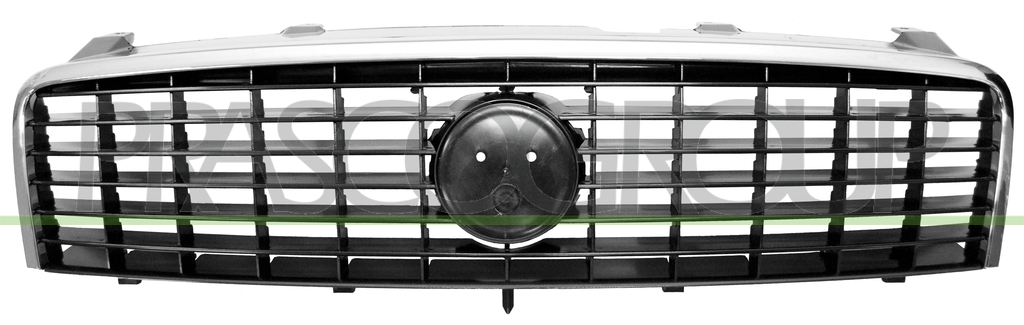 GRILLE CALANDRE - NOIRE AVEC CADRE CHROME'