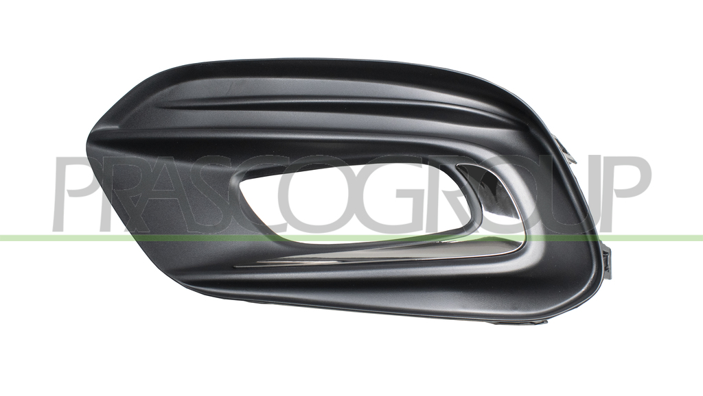 GRILLE GAUCHE NOIRE DE PARE-CHOCS-AVEC SIEGE ANTIBROUILLARD-AVEC CADRE CHROME' MOD.4 PORTES