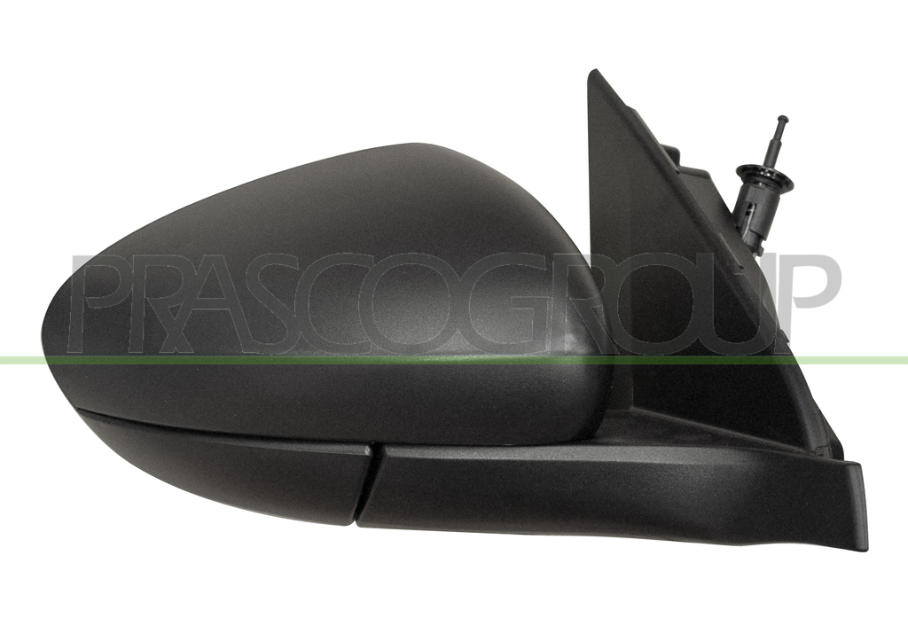 RETROVISORE DESTRO-A CAVI-NERO-CON SONDA-CONVESSO-2 PINS