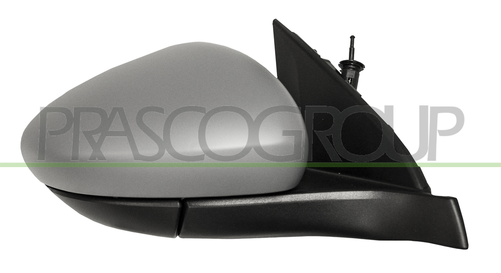DOOR MIRROR RIGHT-WITH CABLE-PRIMED-WITH SENSOR-CONVEX-2 PINS