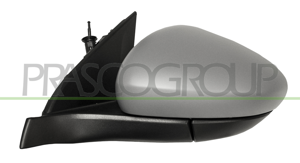 DOOR MIRROR LEFT-WITH CABLE-PRIMED-CONVEX