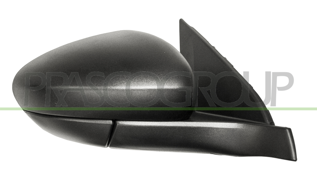 DOOR MIRROR RIGHT-ELECTRIC-BLACK-WITH SENSOR-CONVEX-5 PINS