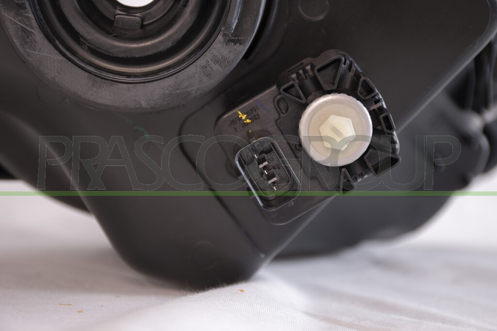 HEADLAMP LEFT H4 ELECTRIC-BLACK-WITH MOTOR