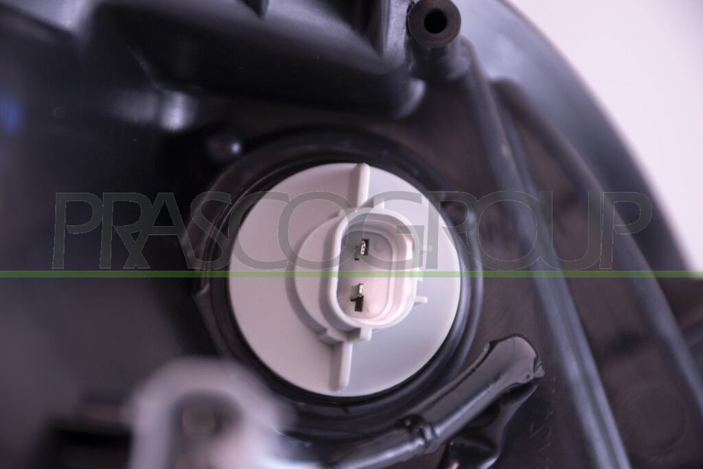 HEADLAMP LEFT H4 ELECTRIC-BLACK-WITH MOTOR