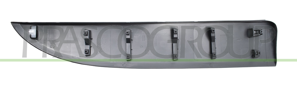 FRONT LEFT LOWER DOOR SIDE MOLDING WITH CLIPS-BLACK-TEXTURED FINISH