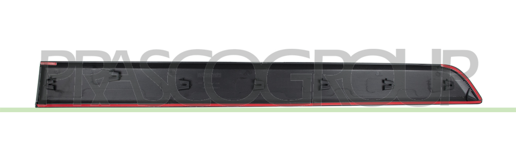 FRONT DOOR MOLDING-RIGHT-WITH CLIPS-BLACK-TEXTURED FINISH