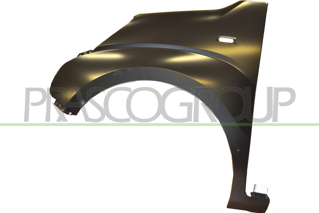 FRONT FENDER LEFT-WITH SIDE REPEATER AND MOLDING HOLES