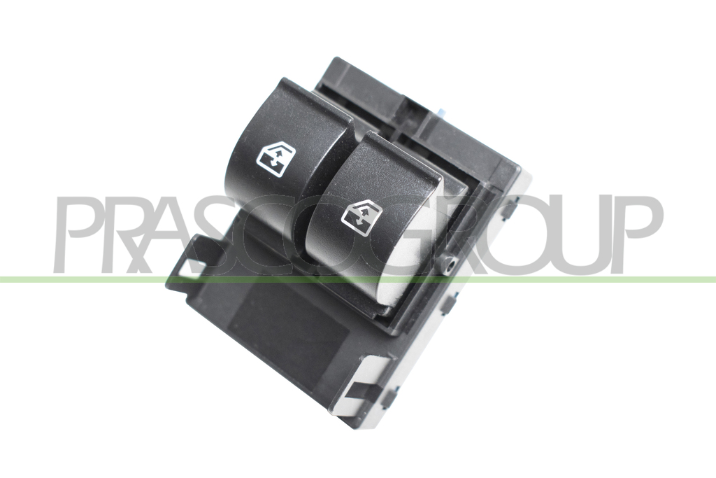 PANNEAU A BOUTON-POUSSOIR NOIR-2 INTERRUPTEURS-LEVE VITRE-PORTE AVANT GAUCHE-8 BROCHES