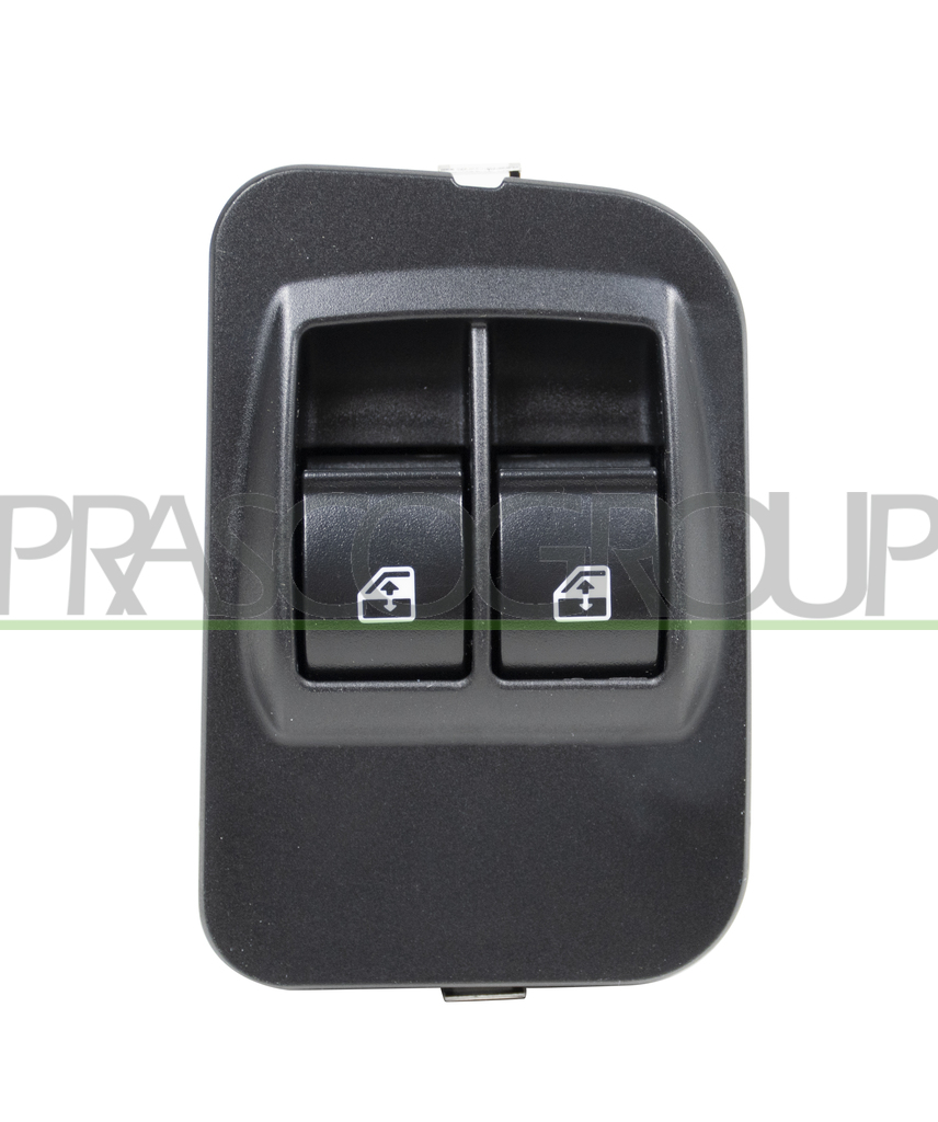 FRONT DOOR LEFT WINDOW REGULATOR PUSH-BOTTON PANEL-WITH COVER-BLACK-2 SWITCHES-8 PINS
