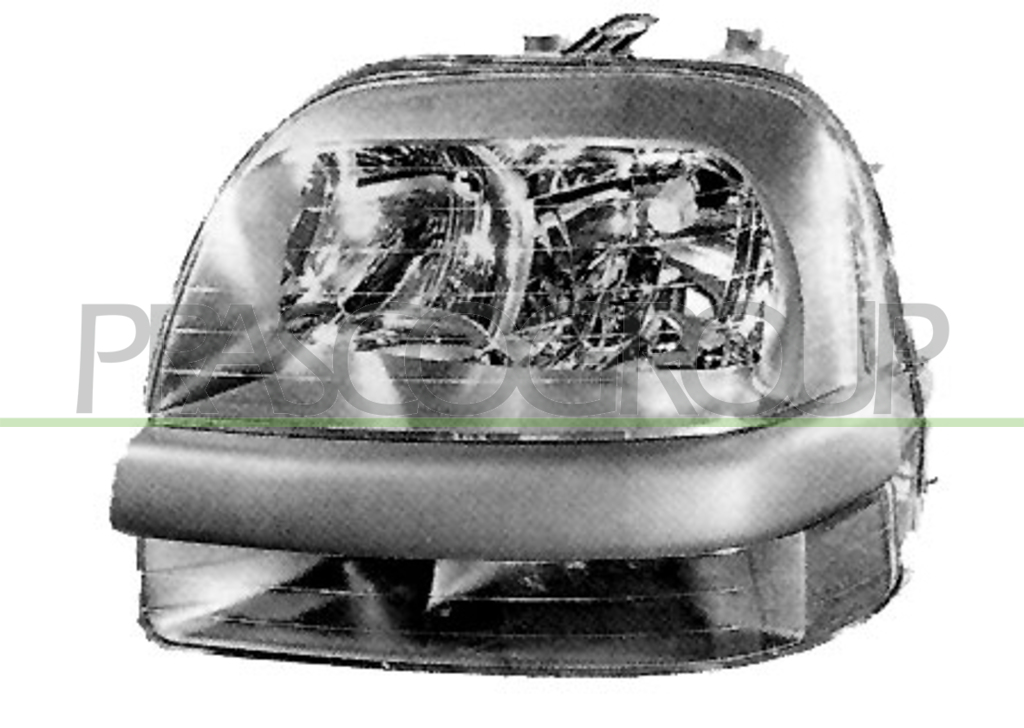HEADLAMP RIGHT H1+H7 ELECTRIC-WITHOUT MOTOR