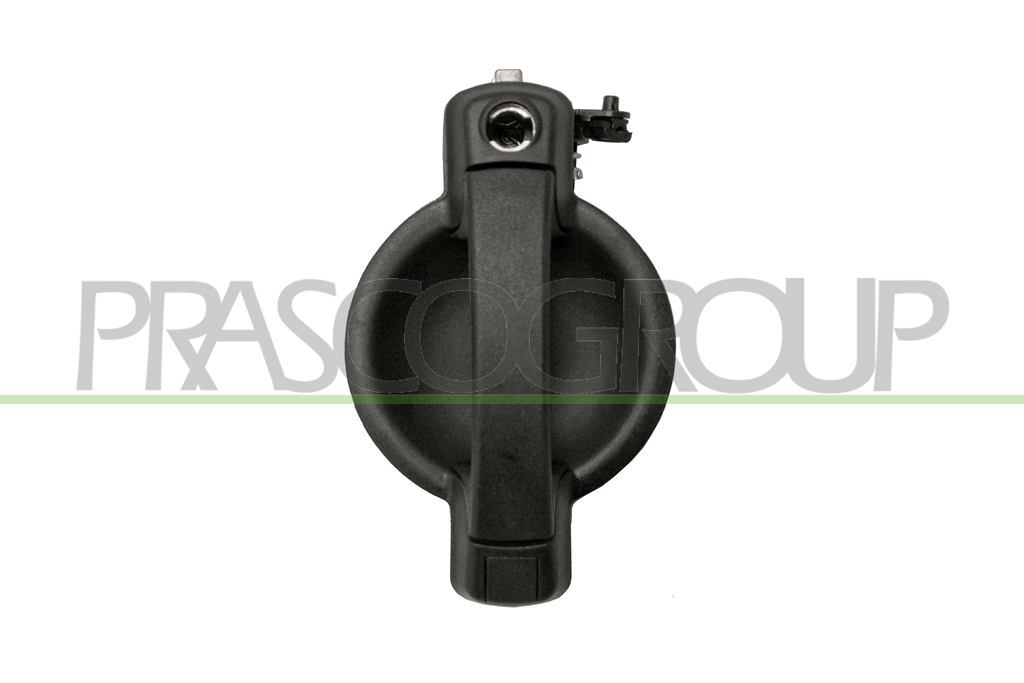 MANETA EXTERIOR PORTON ABATIBLE-CON AGUJERO LLAVE-NEGRA