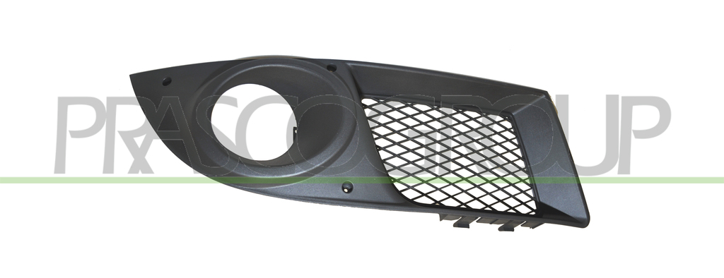 BUMPER GRILLE RIGHT-BLACK-WITH FOG LAMP HOLE