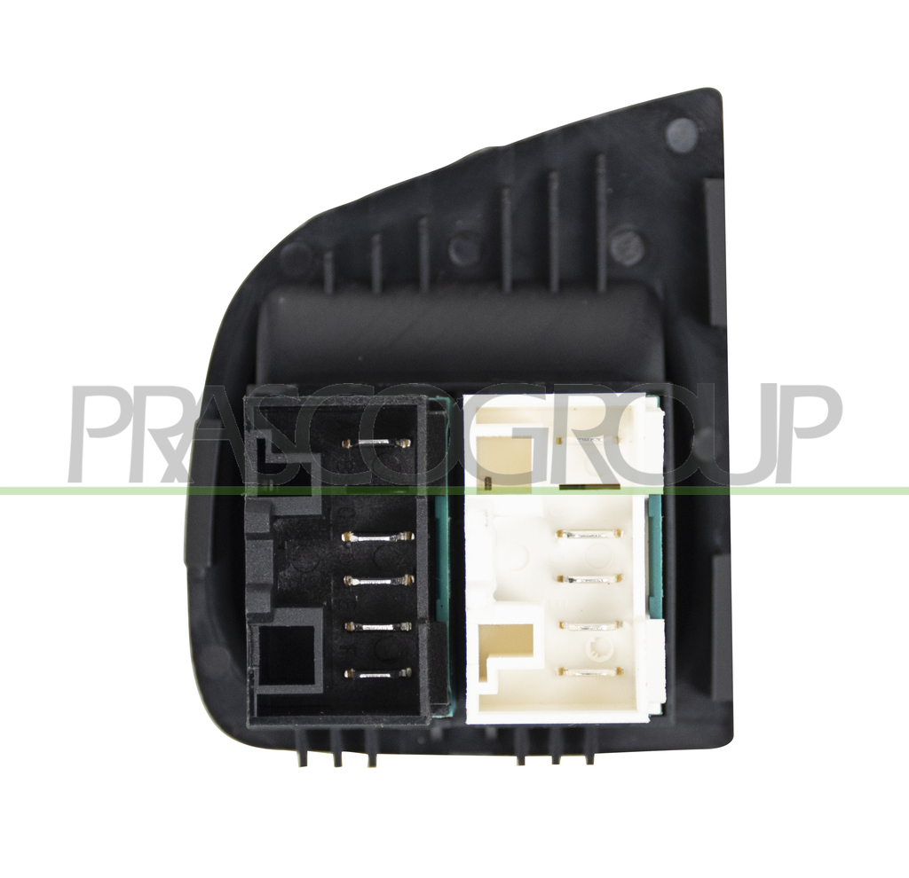 FRONT DOOR LEFT WINDOW REGULATOR PUSH-BUTTON PANEL-BLACK-2 SWITCHES-10 PINS