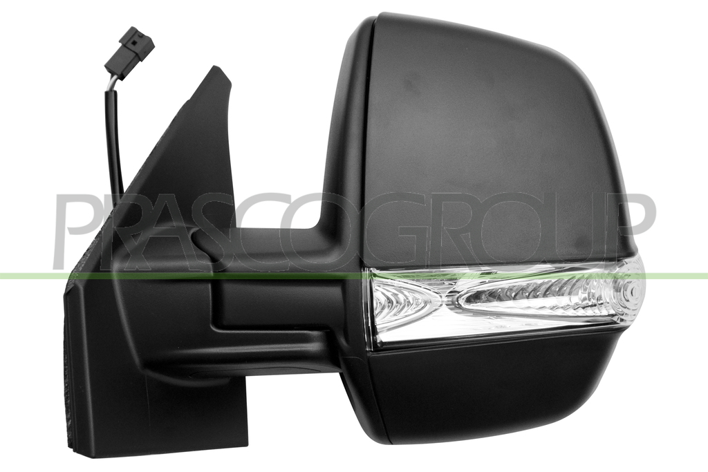 DOOR MIRROR LEFT-ELECTRIC-HEATED-BLACK-WITH LAMP-6PINS MOD. CARGO