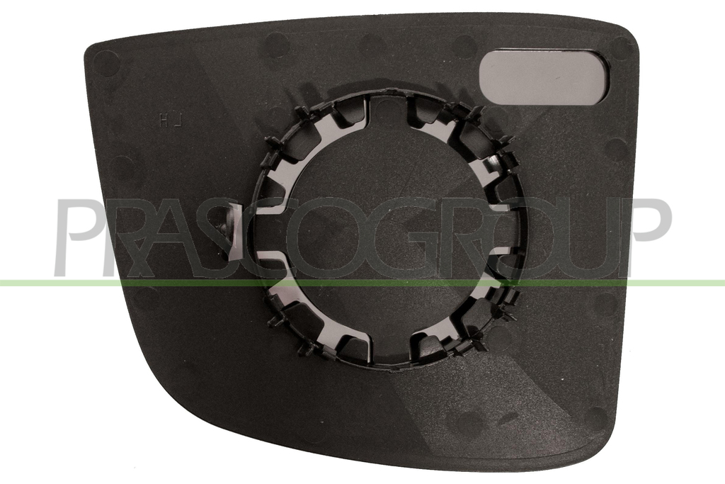 MIRROR GLASS BASE RIGHT-UPPER-HEATED-CONVEX-CHROME