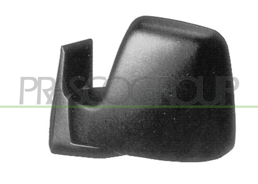 DOOR MIRROR LEFT-ELECTRIC-BLACK-HEATED-CONVEX-CHROME