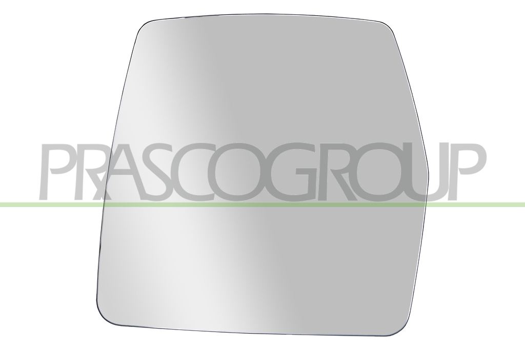 MIRROR GLASS BASE LEFT-HEATED-CONVEX