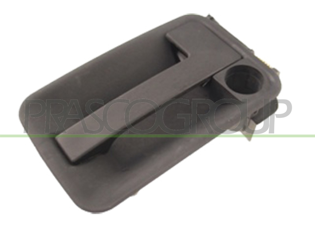 REAR SWING DOOR HANDLE-OUTER-WITH KEY HOLE-BLACK