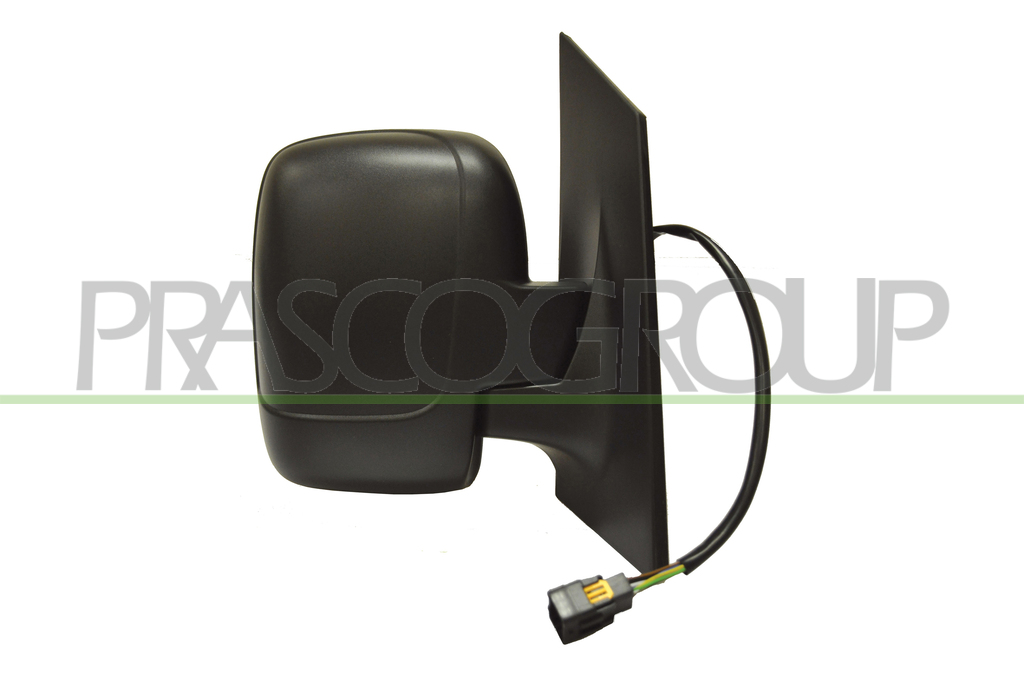 ESPEJO DERECHO ELECTRICO-NEGRO-TERMICO-ABATIBLE-CON SONDA-CRISTAL DOBLE-CONVEXO/CROMADO