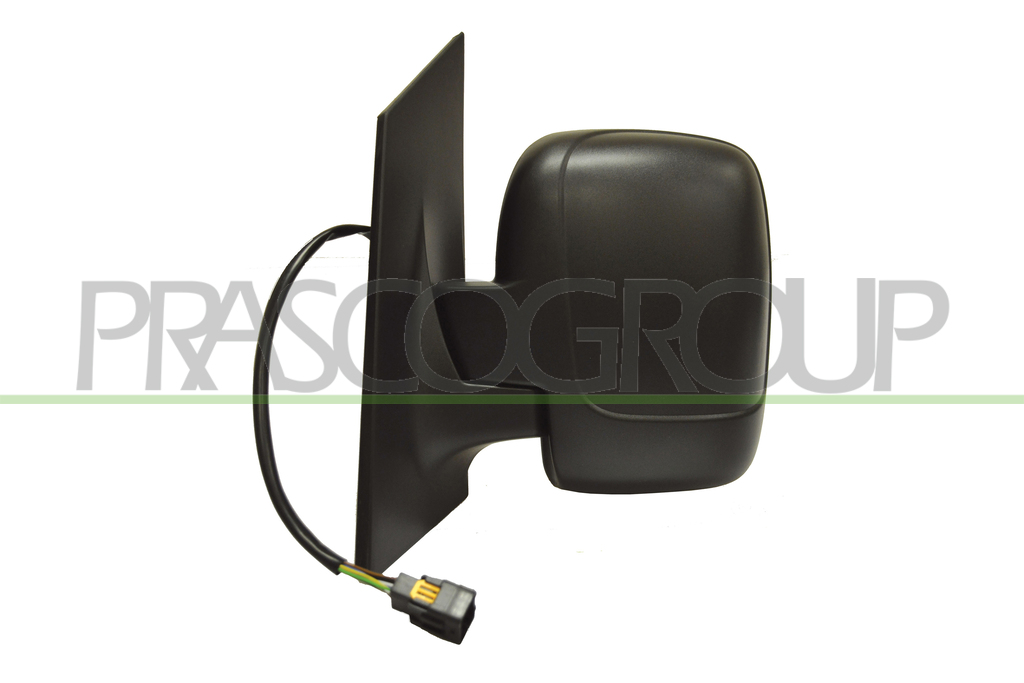 DOOR MIRROR LEFT-ELECTRIC-BLACK-HEATED-FOLDABLE-DOUBLE GLASS-CONVEX-CHROME