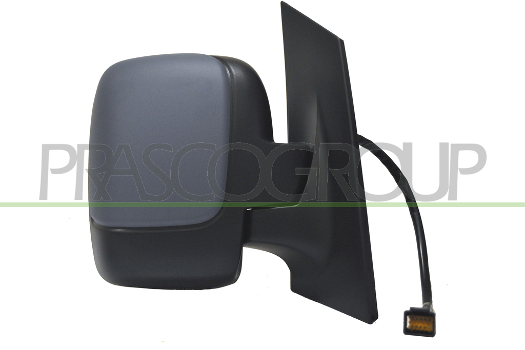 DOOR MIRROR RIGHT-ELECTRIC-HEATED-FOLDABLE-PRIMED-WITH SENSOR-DOUBLE GLASS-CONVEX-CHROME
