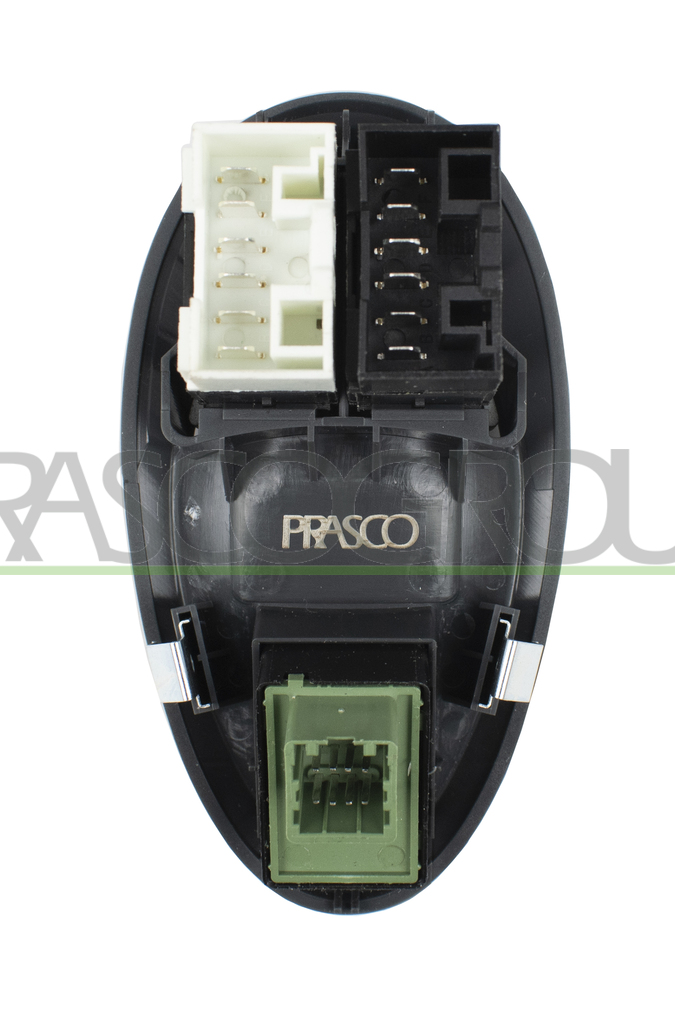 PULSANTIERA ALZACRISTALLO PORTA ANTERIORE SINISTRA-NERA-2 INTERRUTTORI-CON FUNZIONE REGOLAZIONE RETROVISORI-20 PINS