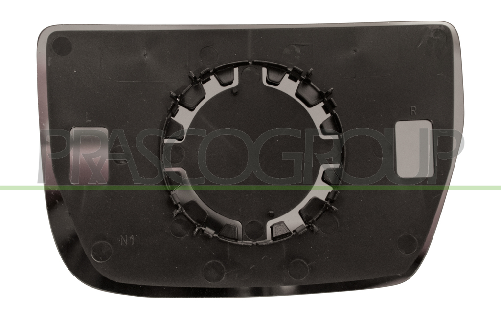 MIRROR GLASS BASE LEFT-LOWER-CONVEX-CHROME