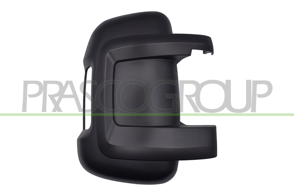 DOOR MIRROR COVER RIGHT-BLACK-WITH LAMP HOLE-SHORT ARM
