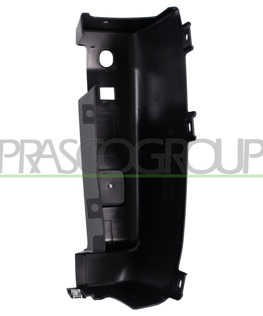 REAR BUMPER END CUP LEFT-BLACK-TEXTURED FINISH-WITH REFLECTOR