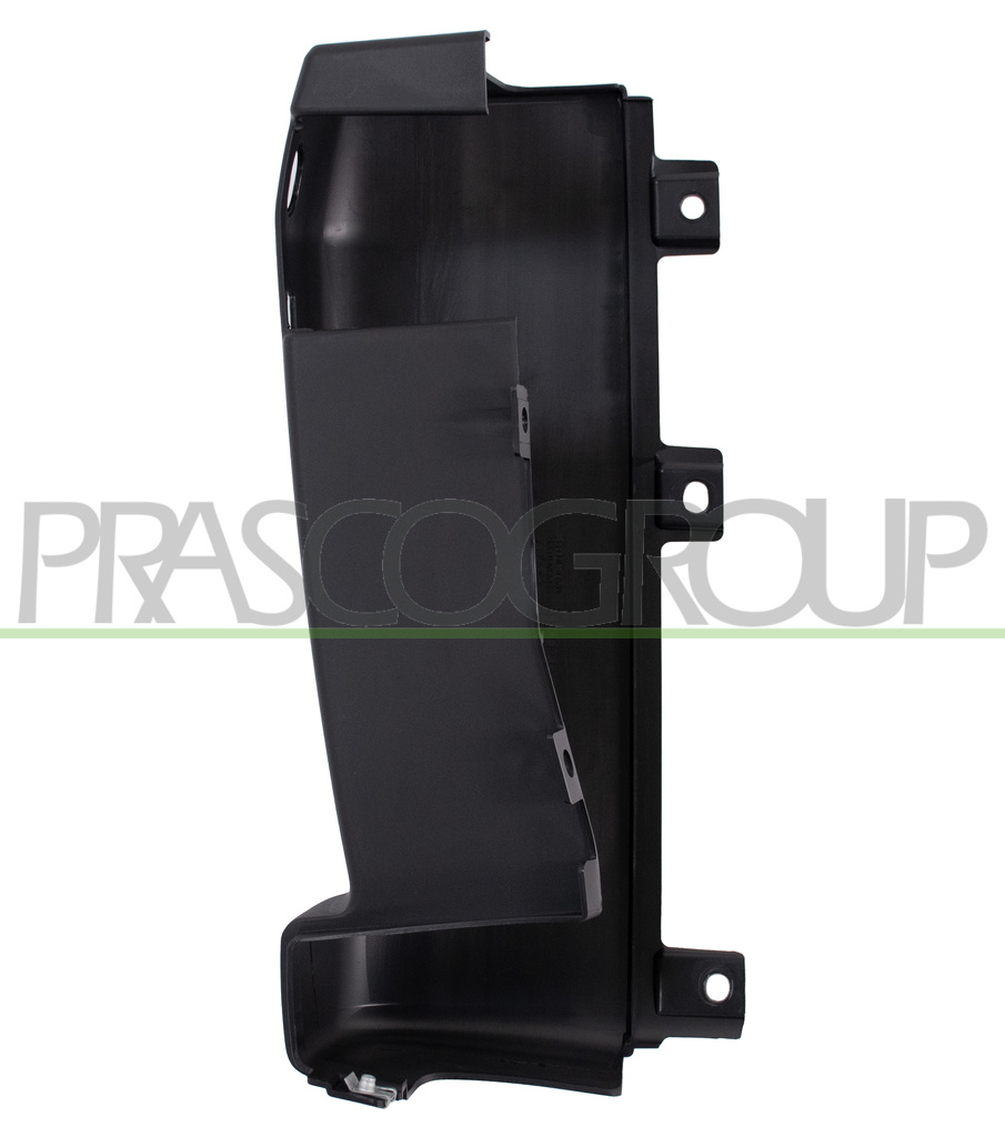 REAR BUMPER END CUP LEFT-BLACK-TEXTURED FINISH-WITH REFLECTOR